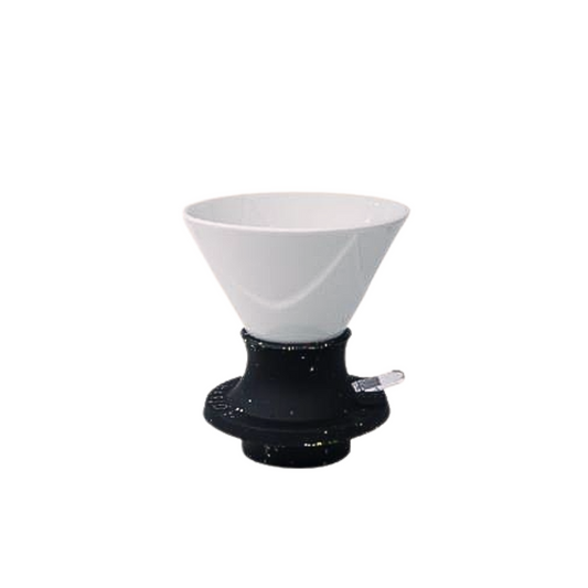 Hario｜V60 Ceramic 02 Mugen x Switch Coffee Dripper - Black/White Boca Round SSMU-200 [Parallel Import Product]