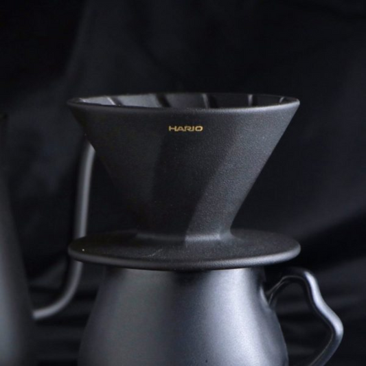 Hario｜V60 Alpha Ceramic Coffee Dripper - Black ADC-01-B [Taiwan Exclusive]