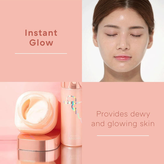 MISSHA｜GLOW SKIN BALM 四合一光澤妝前保濕面霜 50ml｜晨間護理 亮膚霜 完美自然光澤玻璃肌膚【平行進口產品】