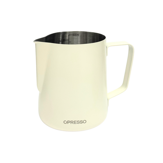 Opresso｜Coffee Latte Cup (600ml) - Stainless Steel/Off-white/Black