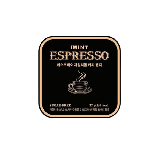 I'MINT | Korea's Bestselling | Korean Sugar-Free Xylitol Coffee Mints 32g - Espresso/Americano | Refreshing & Breath Freshening