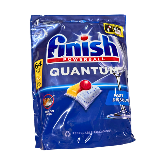 Finish｜Quantum 全效洗碗機洗滌塊 64/90粒｜強效洗碗球｜洗碗機專用清潔劑