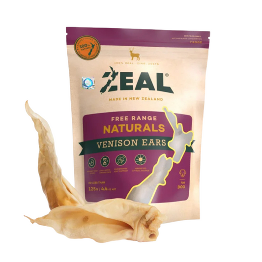 Zeal｜New Zealand Pure Natural Snacks New Zealand Venison Ears 125g (For Dogs)