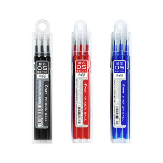 PILOT｜FriXion Ball Clicker Ballpen Refills 0.5mm LFBKRF30EF3【Parallel Import Product】