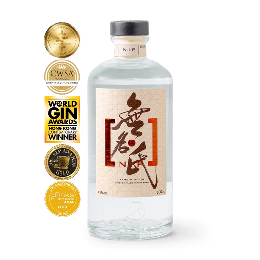 N.I.P 無名氏｜Rare Dry Gin 珍稀氈酒 香港手工氈酒 琴酒 (ABV 43%) 500ml 香港製造 香港品牌 NIP Gin【一枝免運】