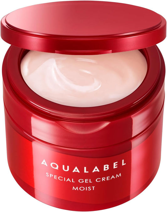 Shiseido資生堂｜日本版 Aqua Label 水之印全效 保濕滋潤緊致5合1面霜 (90g) Aqualabel Special Gel Cream Moist