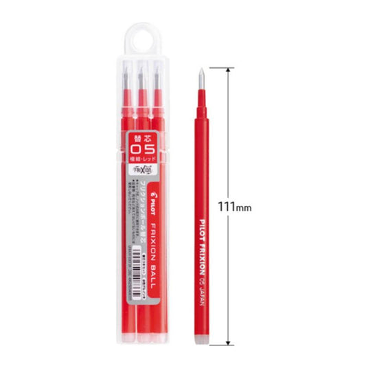 PILOT｜FriXion Ball Clicker Ballpen Refills 0.5mm LFBKRF30EF3【Parallel Import Product】