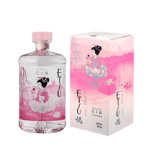 ETSU 悅｜"一枝免運" Sakura Handcrafted Gin 櫻花手工氈酒琴酒 日本Gin (ABV 43%) 700ml【香港行貨】