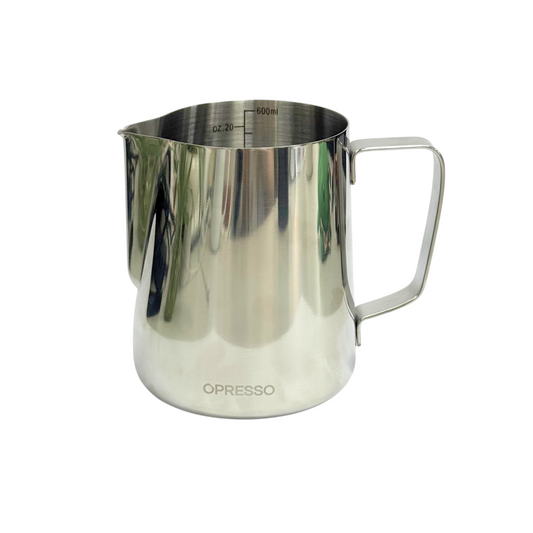 Opresso｜Coffee Latte Cup (600ml) - Stainless Steel/Off-white/Black