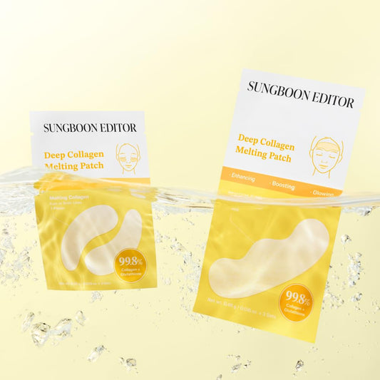 SUNGBOON EDITOR｜Deep Collagen Melting Patch 深層膠原蛋白修護貼套裝 | 淡化深層皺紋 淡化斑點 眼膜 額頭膜 頸膜 法令紋膜 【平行進口】
