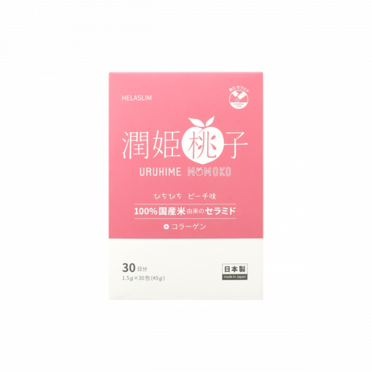 Helaslim｜日本潤姬桃子口服美肌保濕粉 (水蜜桃味) 1.5克 x 30條【香港行貨】