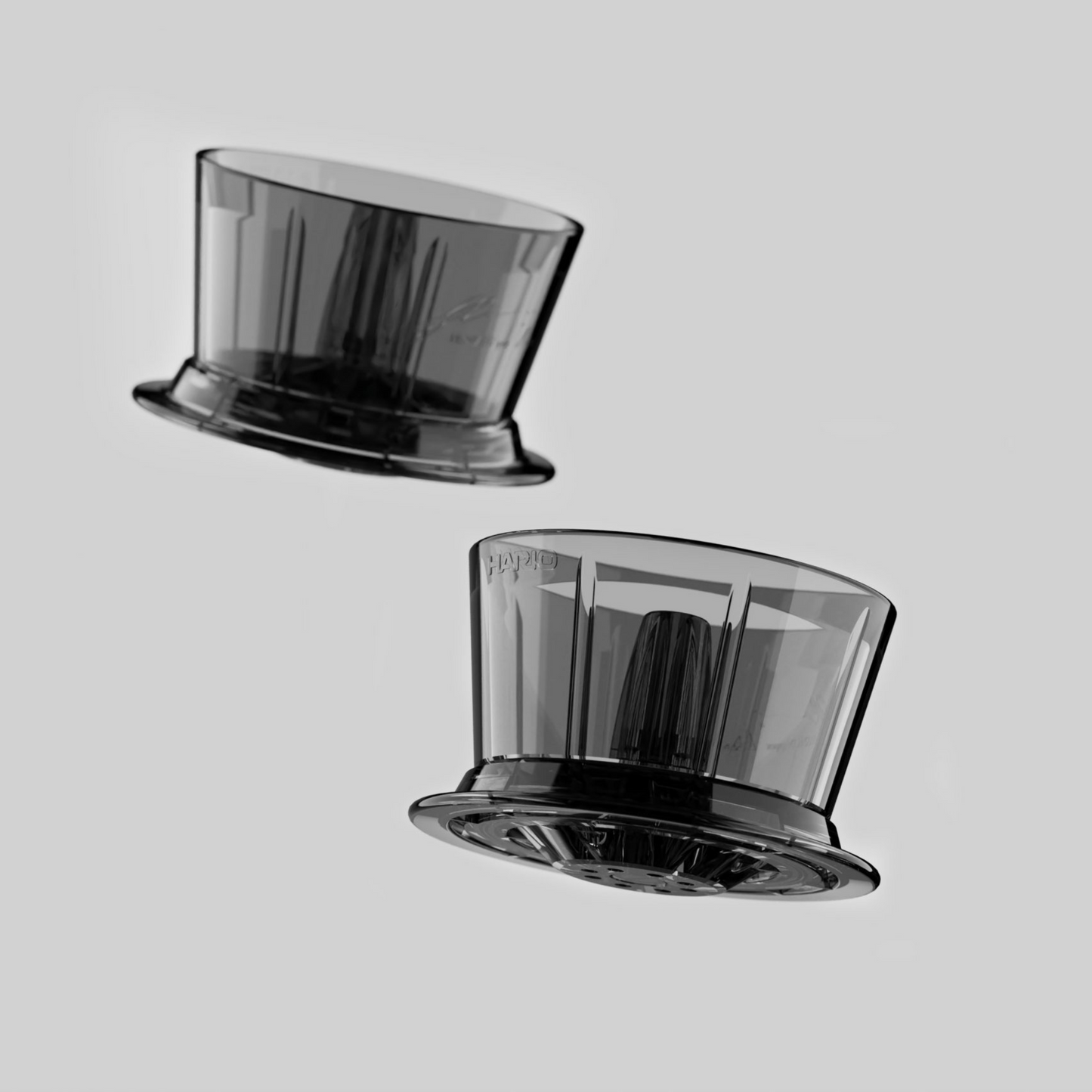 HARIO | V60 02 Tri-Up FLOW Tritan Flow Resin Dripper FDT-02-B [For 2-4 Cups]