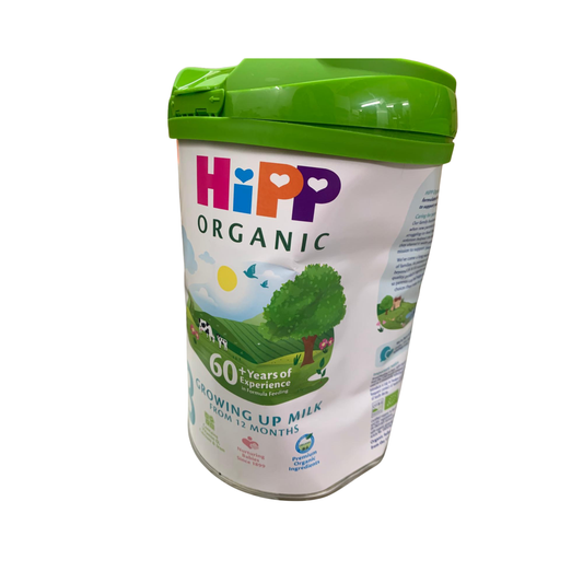 HiPP | [Damaged Packaging 3-Pack] UK Version Organic Growing Up Milk Powder Stage 3 (12 Months and Up) 800g (HMP Probiotic-Free) [Parallel Import Product]
