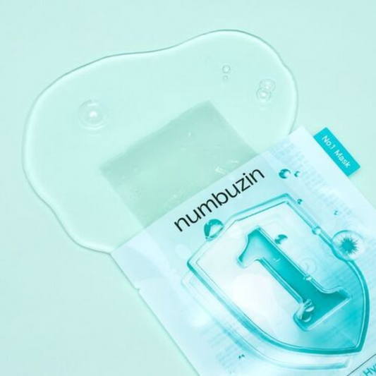 Numbuzin｜No.1 泛酸 B5 玻尿酸活性透明面膜 (4片裝) No.1 Pantothenic B5 Hyaluronic Active Clear Mask【平行進口】