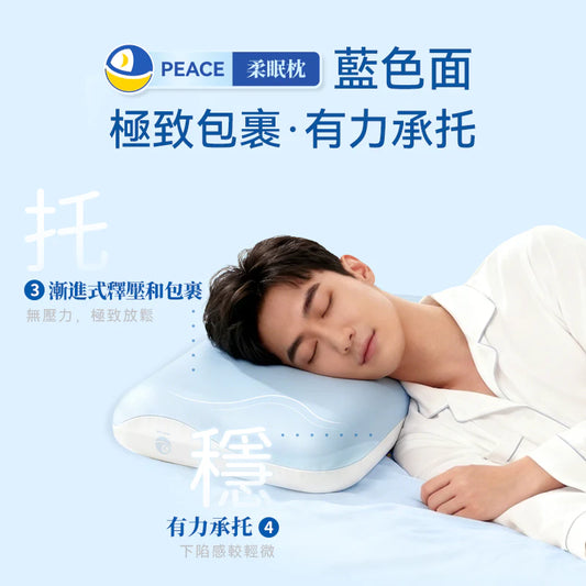 Dear.min｜雲感多重軟芯柔托緩壓 Peace 柔眠枕【香港行貨】 舒緩頸痛 改善睡眠 人體工學Pillow 記憶棉枕頭