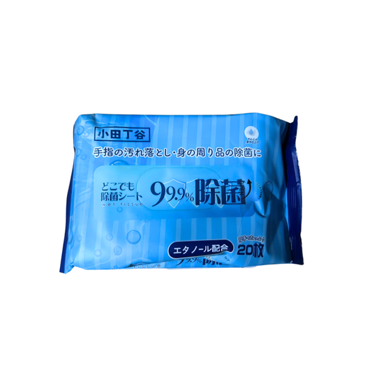 小田丁谷｜日本除菌濕紙巾 20/80片 - 無酒精/5%酒精｜溫和除菌配方 適合嬰幼兒 孕婦及敏感肌人群