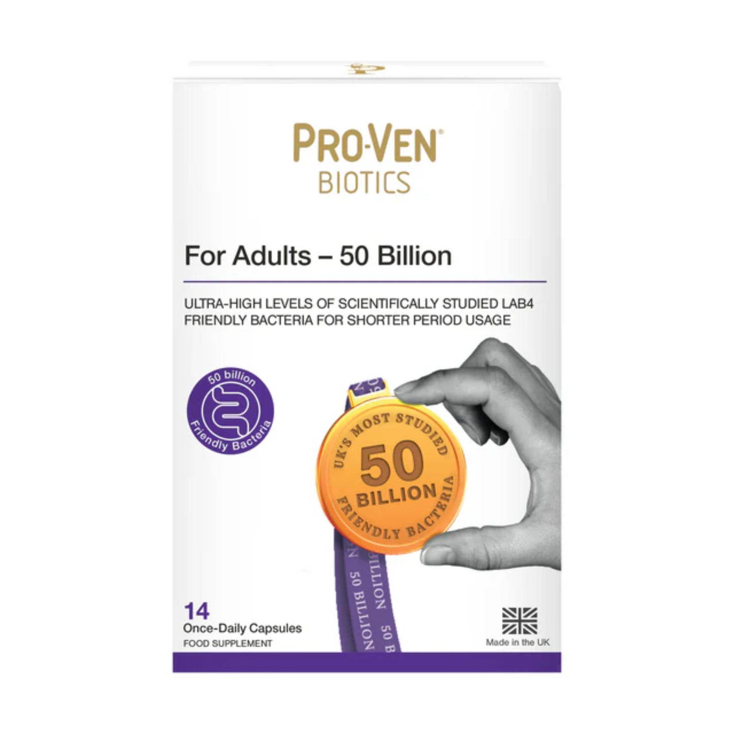 ProVen Biotics | 【英國本土版】500億超高效益成人配方益生菌 14粒裝【平行進口】