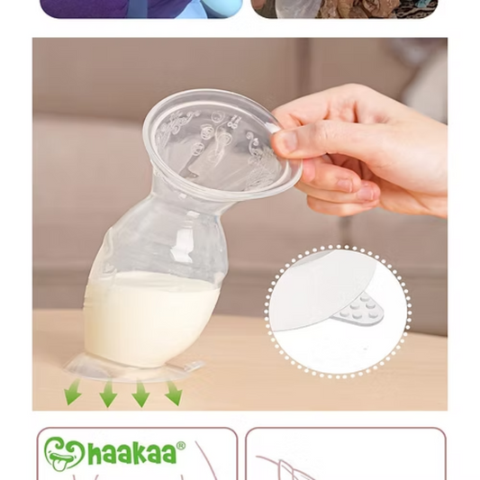 Haakaa｜第2代矽膠吸奶器連吸盤 - 100ml / 150ml 【香港行貨】