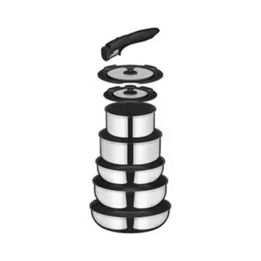 Thermos｜日本版 可拆手柄廚具套裝 2025新款 不銹鋼KSF系列 (IH爐/直火適用)【平行進口產品】