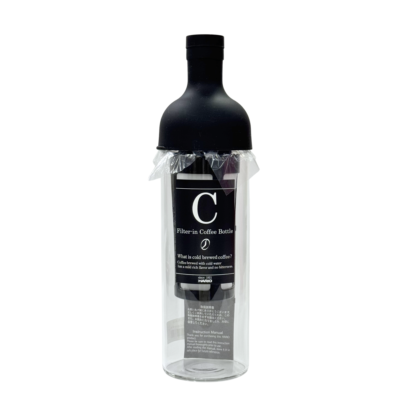 HARIO｜酒瓶設計玻璃冷泡咖啡壺 (650ml) 日本製 Cold Brew Coffee Bottle FIC-70【平行進口產品】