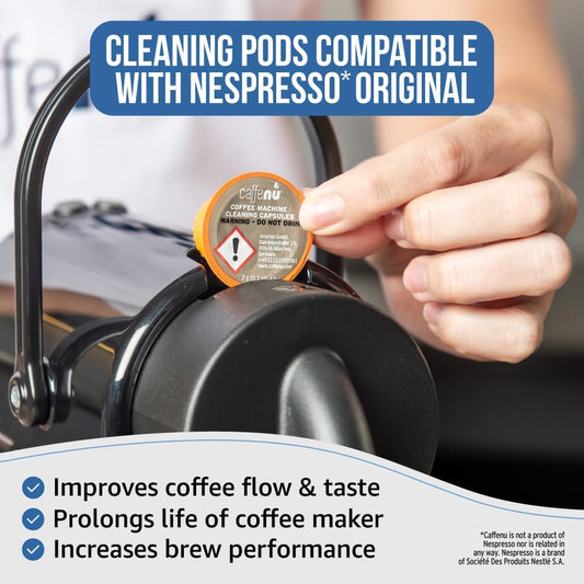 Caffenu｜Nespresso咖啡機專用 清潔膠囊 Cleaning Capsule 提升咖啡的風味和香氣 (5粒裝) *新舊包裝隨機發貨*