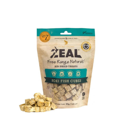 Zeal｜New Zealand All Natural Treats Hoki Fish Cubes 125g (For Dogs)