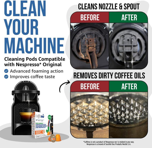 Caffenu｜Nespresso咖啡機專用 清潔膠囊 Cleaning Capsule 提升咖啡的風味和香氣 (5粒裝) *新舊包裝隨機發貨*