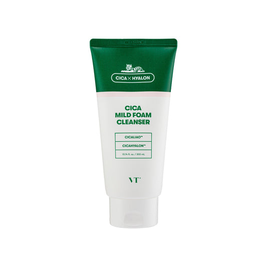 VT｜CICA MILD FOAM CLEANSER Gentle Foam Cleanser 300ml｜Gentle and Soothing Facial Cleanser【Parallel Import Product】