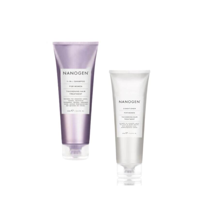 [Special offer] Nanogen | 7-in-1 Hair Growth Factor Shampoo 240ml + Hair Growth Factor Conditioner (for both men and women) 240ml - Helps hair growth
