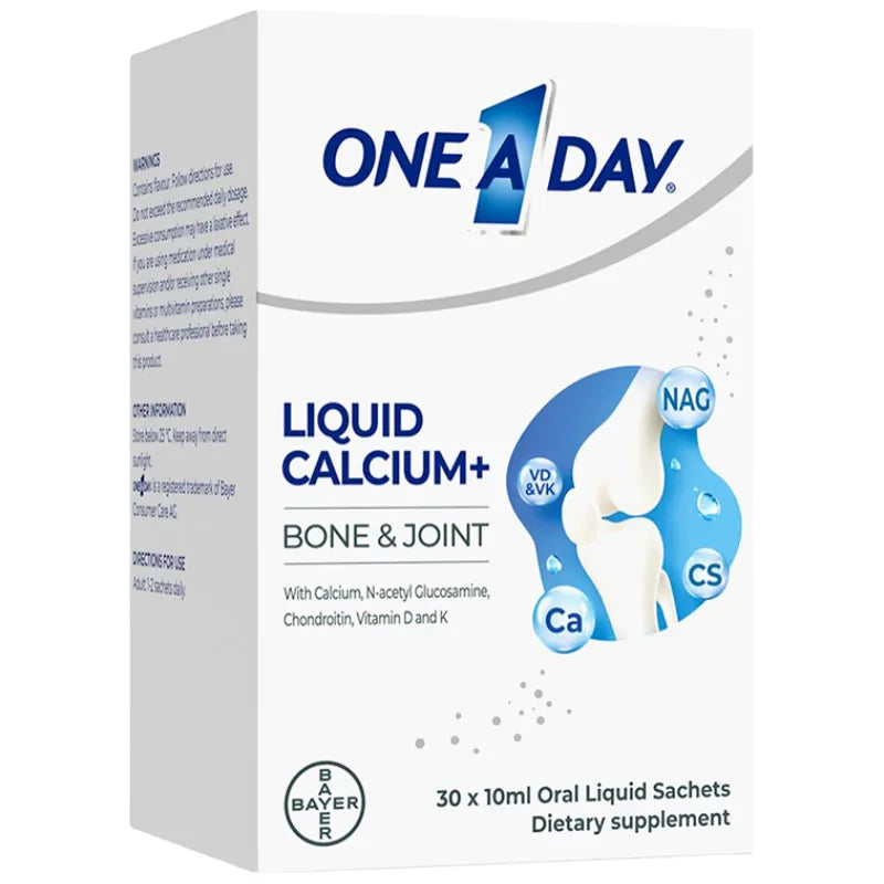 Bayer 拜耳｜One A Day 葡萄糖胺軟骨素液體鈣｜關節與骨骼保健【平行進口產品】