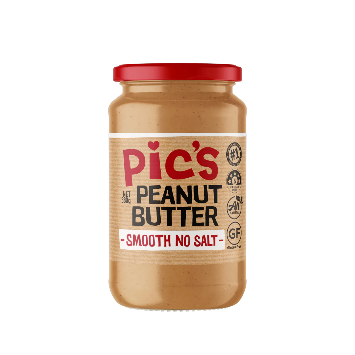 Pic's｜Peanut Better 新西蘭無添加糖 天然花生醬 380g【香港行貨】