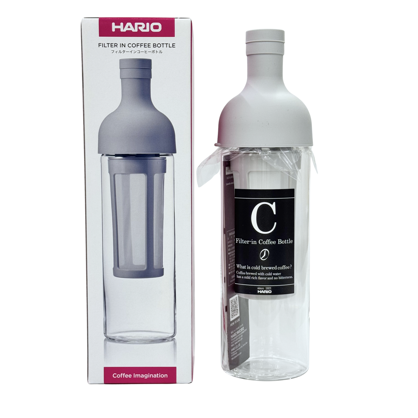 HARIO｜酒瓶設計玻璃冷泡咖啡壺 (650ml) 日本製 Cold Brew Coffee Bottle FIC-70【平行進口產品】