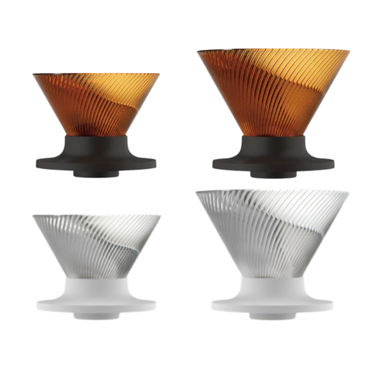 Hario｜V60 01/02 Dripper NEO 72條肋骨濾杯 透明款/琥珀款 VDN-01-T/VDN-02-T/VDN-01-AB/VDN-02AB｜流速控制咖啡濾杯【平行進口產品】
