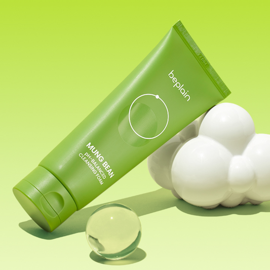 beplain｜Mung bean Ph-balanced cleansing foam 綠豆弱酸性洗面奶 160ml【平行進口產品】