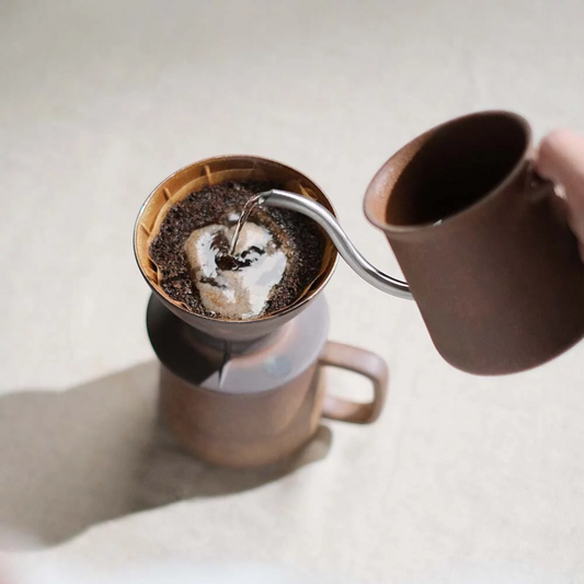 Pottery Workshop | Aurli Old Rock Mud Flow 360 Dripper 01 Hand-Poured Coffee Filter Cup 1st Fire (Fire No Glaze)