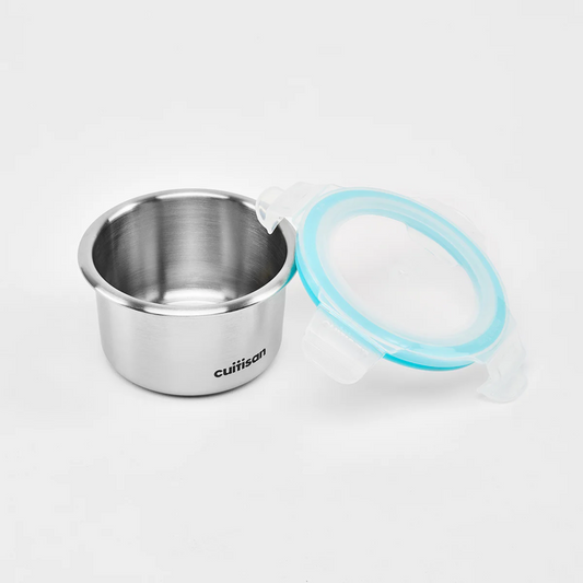 CUITISAN｜Baby Korean-made stainless steel microwave lunch box (316 stainless steel) - 3 pieces round 200ml