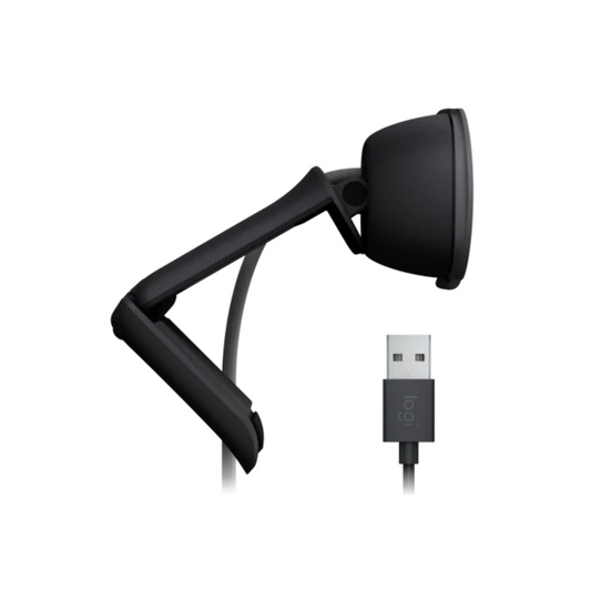 Logitech｜BRIO 90 Web Camera 全高清1080p網絡攝影機 石墨灰 (960-001581)【平行進口產品】