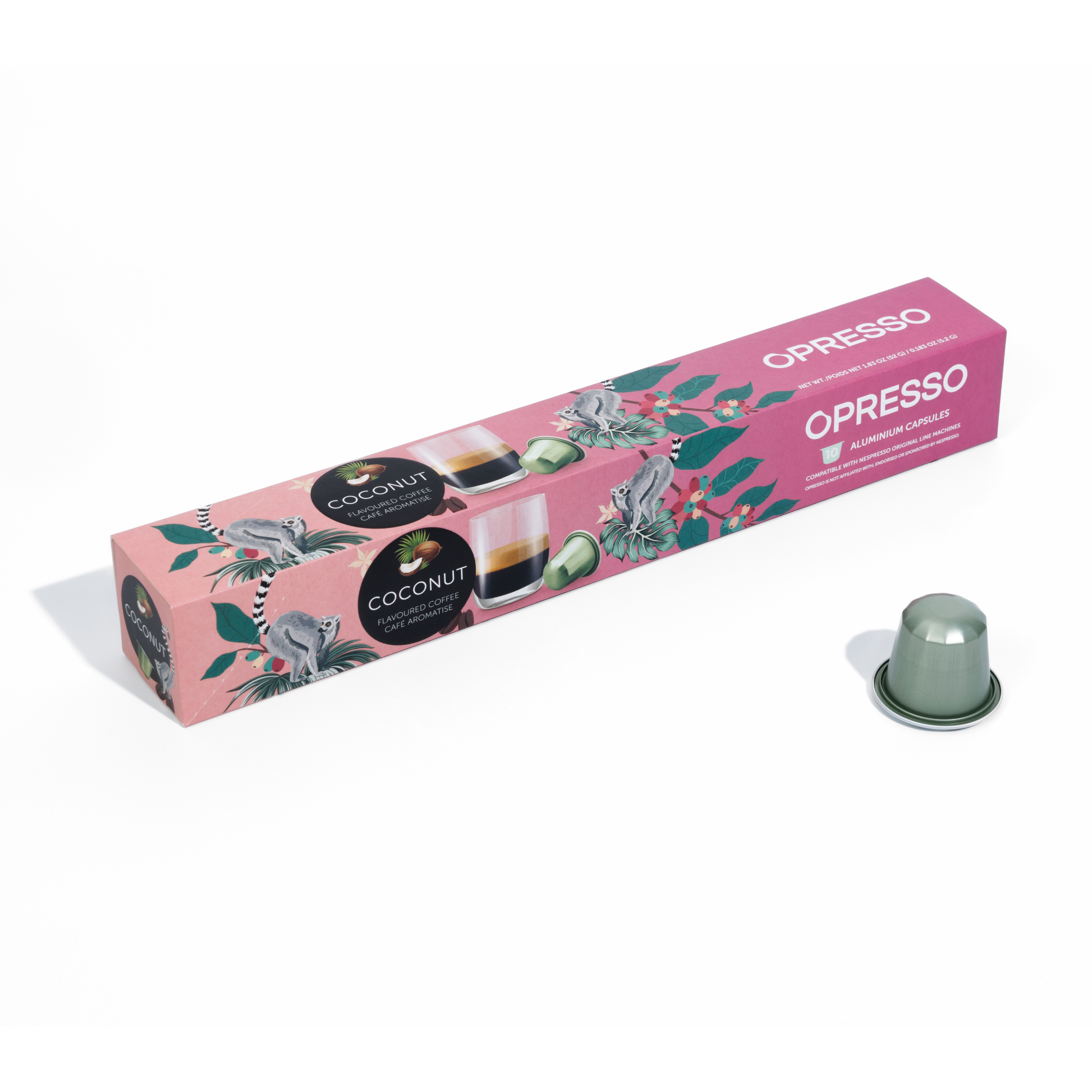 Opresso｜比利時咖啡膠囊 (10粒/盒) 歐洲咖啡品質 Coffee Capsule (Nespresso適用) 雨林聯盟認證 輕/中/深烘焙 - OTL Mall