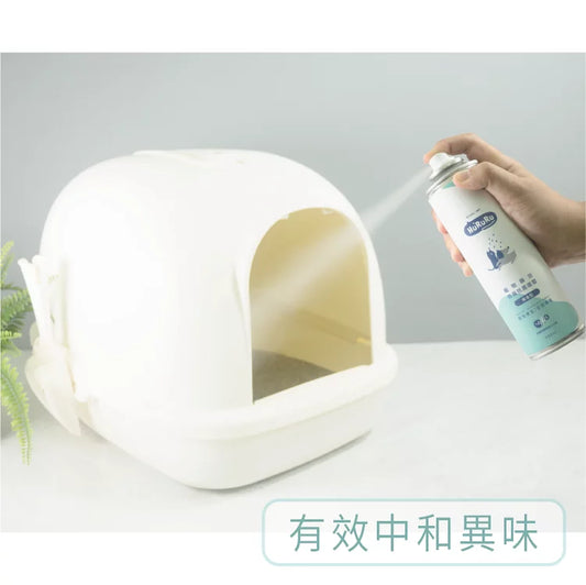 Hururu｜貓砂瞬效抗菌除臭噴霧 無香型 280ml｜台灣製 無香精 無刺激性