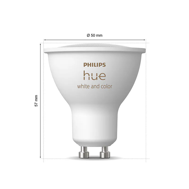 Philips｜Hue GU10 400lm 4.2W 彩光 智能燈泡燈膽 (藍牙版)【香港行貨｜2年保養】