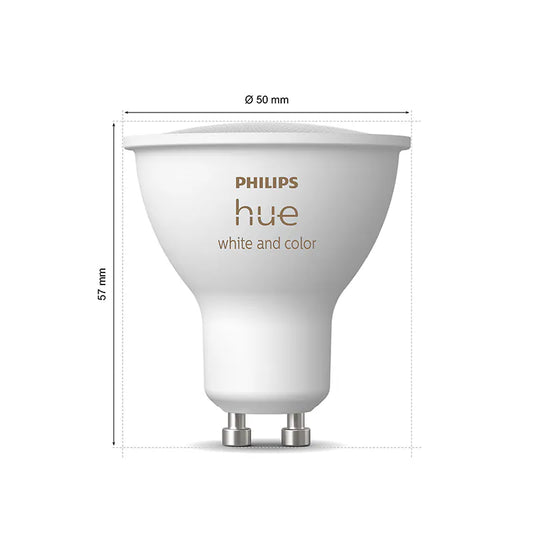 Philips｜Hue GU10 400lm 4.2W 彩光 智能燈泡燈膽 (藍牙版)【香港行貨｜2年保養】