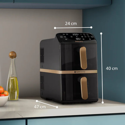 Philips | NA462/79 Double-Layer Transparent Air Fryer 10L [Hong Kong Genuine Product | 2-Year Warranty]