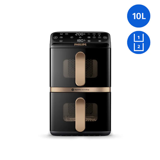 Philips | NA462/79 Double-Layer Transparent Air Fryer 10L [Hong Kong Genuine Product | 2-Year Warranty]