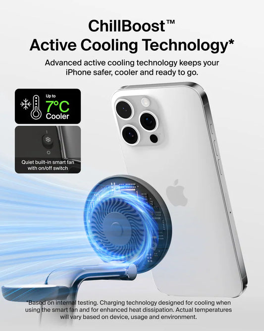 Belkin UltraCharge Pro Qi2 3-in-1 Magnetic Charging Stand 25W - Black/Sand [Hong Kong Genuine Product | 2-Year Warranty]