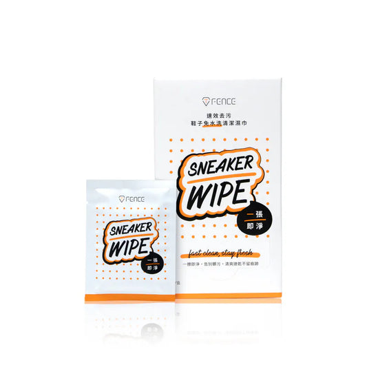 T-Fence 防御工事｜鞋子免水洗清潔濕巾 25片獨立包裝｜台灣品牌 一張搞掂 溫和不傷鞋