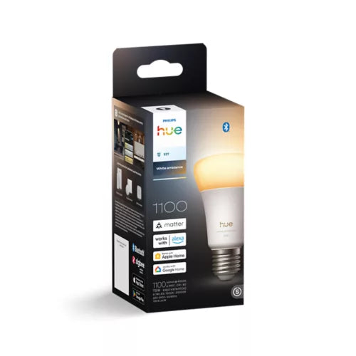 Philips｜Hue E27 1100 lumen 黃白光智能射膽 (藍牙版) 【香港行貨｜2年保養】