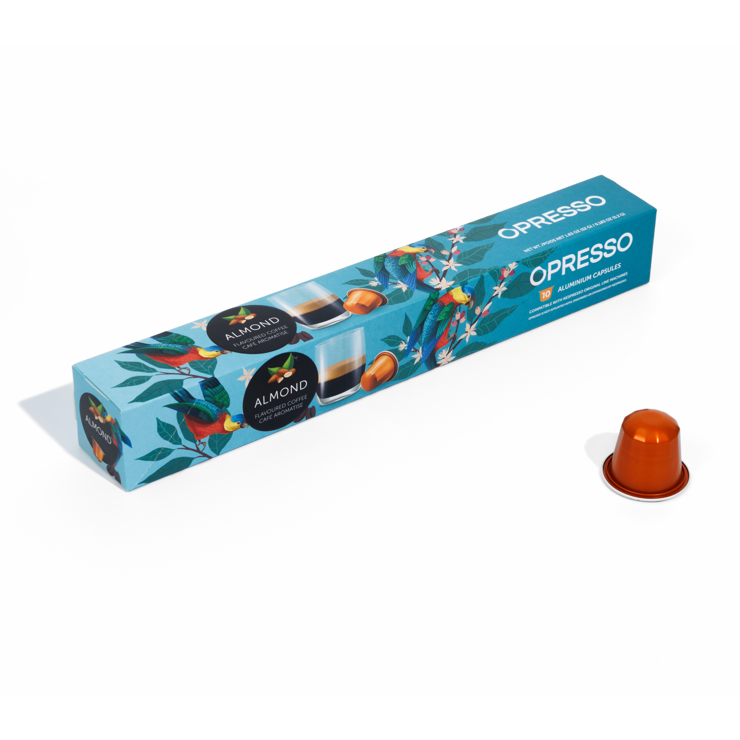 Opresso｜比利時咖啡膠囊 (10粒/盒) 歐洲咖啡品質 Coffee Capsule (Nespresso適用) 雨林聯盟認證 輕/中/深烘焙