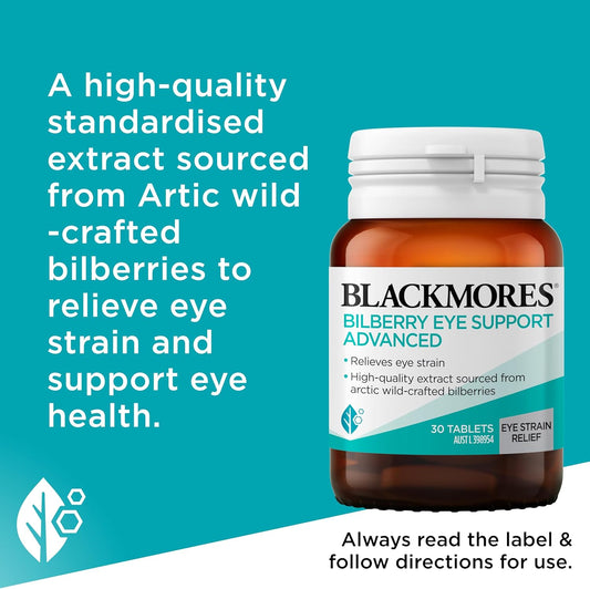 Blackmores | Bilberry Eye Support Advanced 30 tablets