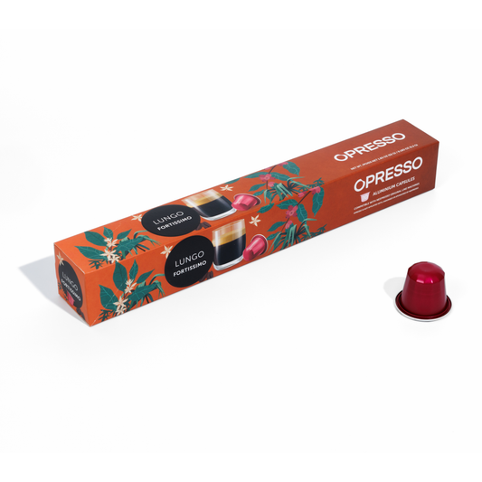 Opresso｜比利時咖啡膠囊 (10粒/盒) 歐洲咖啡品質 Coffee Capsule (Nespresso適用) 雨林聯盟認證 輕/中/深烘焙