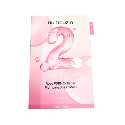 Numbuzin｜No.2 PDRN 膠原蛋白珍珠淨白緊緻面膜套裝 (10片裝)【平行進口產品】